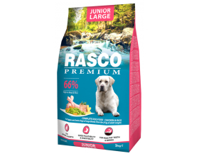 Rasco Premium Junior Large, 3кг Повнораціонний корм для цуценят великих і гігантських порід (понад 25кг)