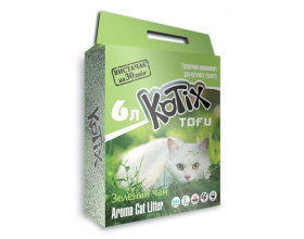 KOTIX TOFU Green Tea, Наповнювач для котів, 6L (6шт/ящ)