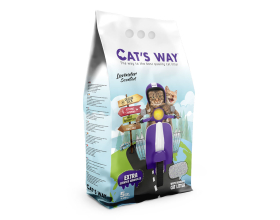 Cat's Way Lavender - бентонітовий наповнювач, лаванда, фіолетові гранули, 5л