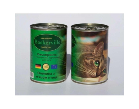 Baskerville Корм для котів Оленина з м'ясом курки (400г)