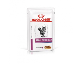 Royal Canin Renal with Chicken Feline - вологий корм, ветеринарна дієта для котів, ниркова недостатність, 0,085кг