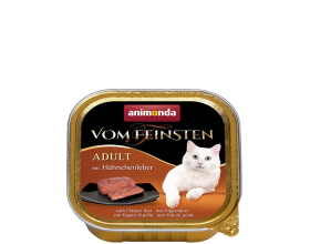 Animonda Vom Feinsten Adult with Chicken liver - консерви для котів, з курячою печінкою 100г