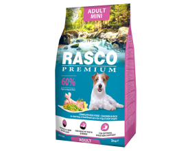 Rasco Premium Adult Small, 3кг Повнораціонний сухий корм для дорослих собак дрібних порід (1-10 кг)