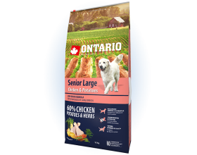 Ontario Senior Large Chicken & Potatoes 12кг Сухий корм для літніх собак великих порід з куркою та картоплею