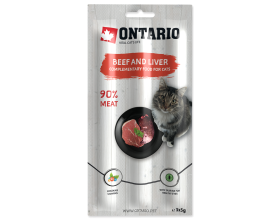 Ontario soft sticks for cats Beef & Liver 13,5см, 3x5г палички для котів з яловичиною та печінкою