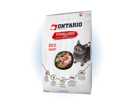 Ontario Cat Sterilised Lamb 2кг Сухий корм для стерилізованих котів з ягням