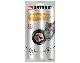 Ontario soft sticks for cats Chicen & Duck 13,5см, 3x5г палички для котів з куркою та качкою