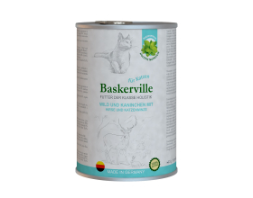 Baskerville Holistic Вологий корм Оленина з кроликом для котів, 400g