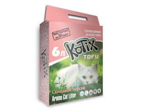 KOTIX TOFU Honey Peach, Наповнювач для кішок 6L (6шт/ящ)