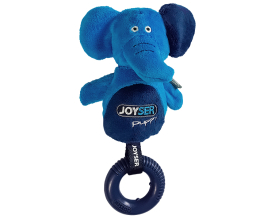 JOYSER Puppy СЛОН З КІЛЬЦЕМ (Elephant with Ring) іграшка для цуценят, синій, S/M, 21 см (07035)