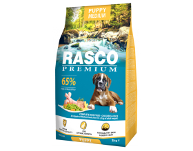 Rasco Premium Puppy Medium, 3кг Повнораціонний корм для цуценят середніх порід (10-25кг)