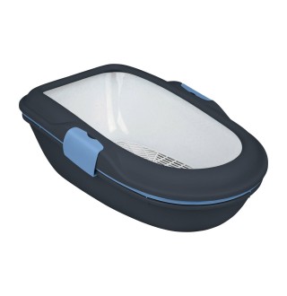 Туалет для котів Trixie з сіткою «Berto» 39 x 22 x 59 см (пластик, колір: сірий)