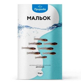 Натуральний корм для акваріумних риб Природа «Мальок» 10 г (для молодих риб)