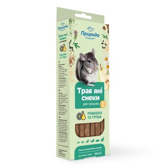 Ласощі для гризунів Природа «Трав'яні снеки» 60 г (ромашка та груша)