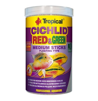Сухий корм для акваріумних риб Tropical в паличках «Cichlid Red & Green Medium Sticks» 1 л (для всіх цихлід)