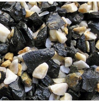 Ґрунт для акваріума Nechay Zoo 2 кг - чорно-білий