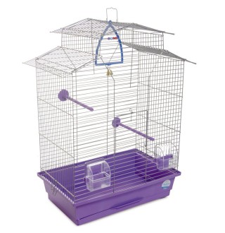 Клітка для птахів Природа «Ізабель 2» 44 x 27 x 65 см (фіолетова)