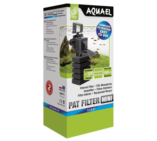 Внутрішній фільтр Aquael «PAT-mini» для акваріума до 120 л