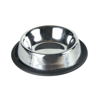 Миска металева Trixie на гумовій основі 200 мл / 15 см