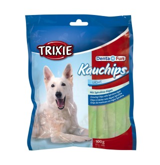 Ласощі для собак Trixie Пластинки для чищення зубів зі спіруліною Denta Fun 100 г