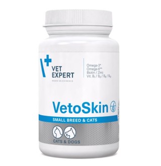 Харчова добавка для собак VetExpert VetoSkin Small Breed & Cats 60 шт