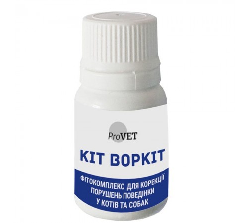 Фітокомплекс для котів та собак PROVET «Кіт Воркіт» 20 мл + шприц (заспокійливий засіб)
