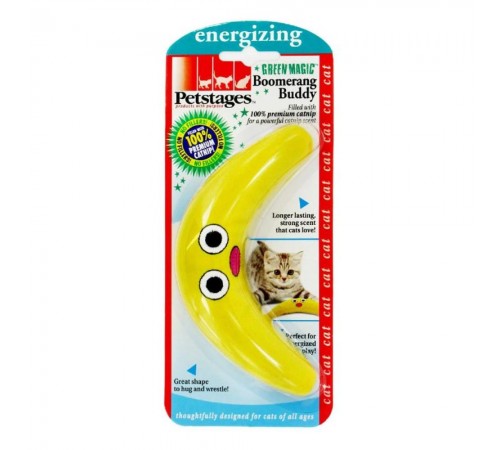 Іграшка для котів Petstages Green Magic Boomerang 21.6 см x 8.9 см x 2.5 см