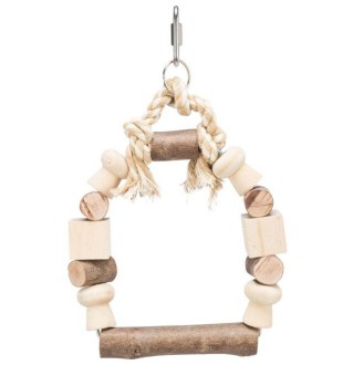 Іграшка для птахів Trixie Гойдалки різнокольорові 13 x 19 см (дерево)