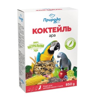 Корм для великих папуг Природа Коктейль «Ара» 850 г