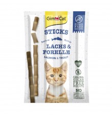 Ласощі для котів GimCat Sticks Lanchs & Forelle 4 шт - лосось та форель