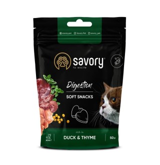 Ласощі для котів Savory Digestion 50 г - качка з тим'яном