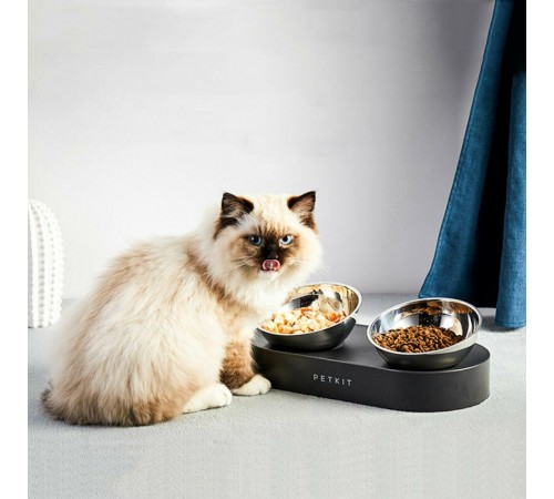 Миска для котів Petkit Fresh Nano two 480 мл / 275 мл - чорна