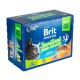 Набір вологого корму для котів Brit Premium Sterilised pouch 12 шт / 100 г - асорті