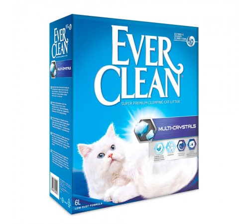 Наповнювач туалета для котів Ever Clean Multi-Crystals 6 л (бентонітовий)