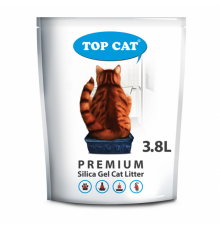 Наповнювач туалету для котів TOP CAT 3,8 L (силікагелевий)