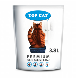 Наповнювач туалету для котів TOP CAT 3,8 L (силікагелевий)