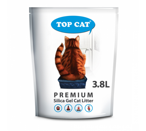 Наповнювач туалету для котів TOP CAT 3,8 L (силікагелевий)