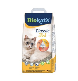 Наповнювач для котячого туалету Biokat's Classic 3in1 18 л - бентонітовий