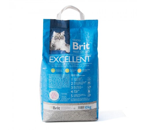 Наповнювач для котячого туалету Brit Fresh Excellent 10 кг - бентонітовий