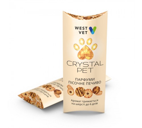 Парфуми для собак та котів West Vet Crystal Pet 5 мл - пісочне печиво
