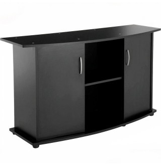 Підставка під акваріум Природа овальна 120 x 40 x 70 см (чорна, з дверима)