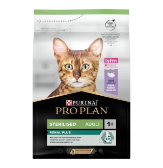 Purina Pro Plan Sterilised Adult Renal Plus - сухий корм з індичкою для стерилізованих котів, 3кг
