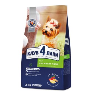 Сухий корм для собак малих порід Club 4 Paws Premium 400 г (курка)