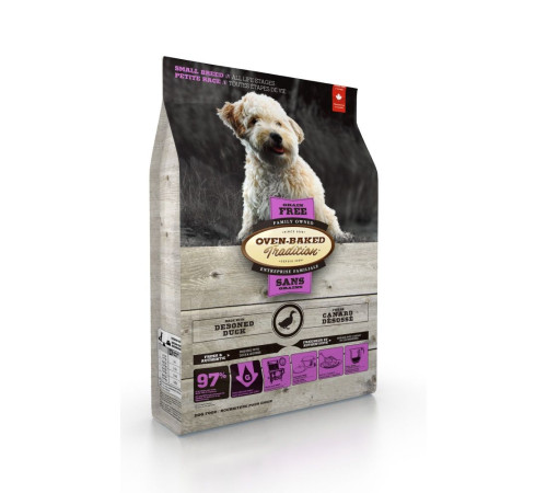 Сухий корм Oven-Baked Tradition Dog Small Breed Grain Free 1 кг - качка