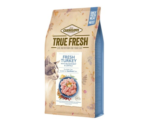 Сухий корм для котів Carnilove True Fresh Cat 1,8 кг - індичка