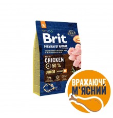 Сухий корм для цуценят Brit Premium Dog Junior M 3 кг - курка