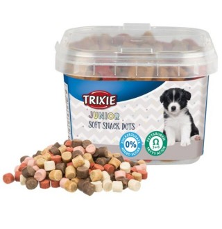 Вітамінізовані ласощі для цуценят Trixie Junior Soft Snack Dots з Омега-3 і Омега-6, 140 г (курка та лосось)