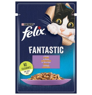Вологий корм для котів Felix Fantastic 85 г - ягня