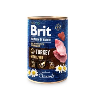 Вологий корм для цуценят Brit Premium By Nature 400 г - індичка