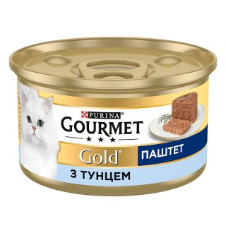 Purina Gourmet Gold - консервований корм Гурме, паштет з тунцем для дорослих котів, 85г